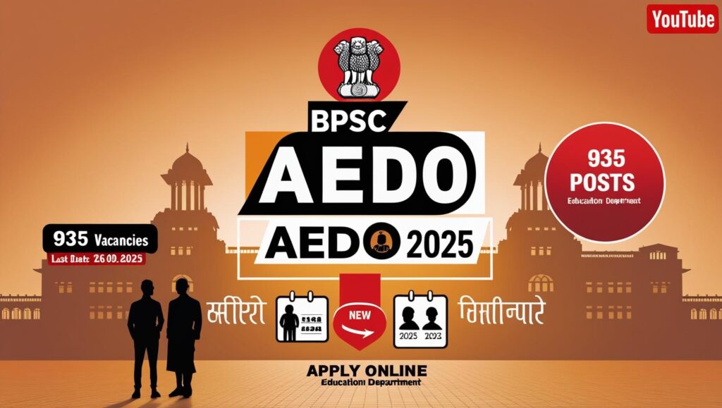 Bihar BPSC AEDO Recruitment 2025